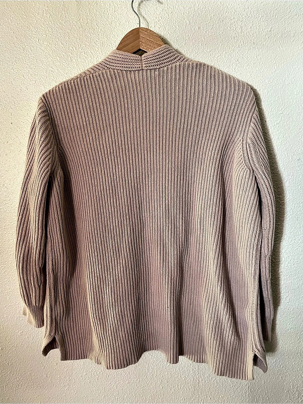 Madewell Cotton Nolan Ribbed Open Front Cozy Cardigan Size Medium - Picture 2 of 4